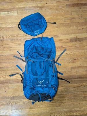 Osprey Aether 70 AG Blue Hiking Backpack Size M - Image 1 of 2