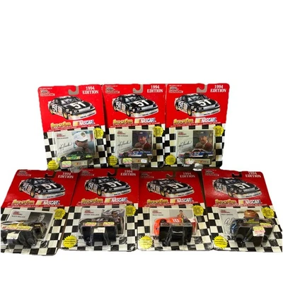 Lote de 7 carros Racing Champions 1994 edição 1/64 Wallace Rudd Craven Schrader - Imagem 1 de 4