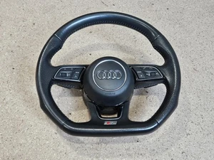 Steering Wheel Audi A4 B9 8W S LINE Leather Multifunction 8W0419091DH - Picture 1 of 24