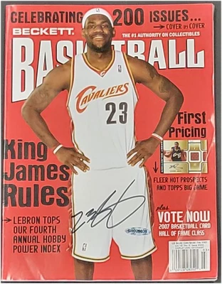 Lebron James Signed Autographed Beckett Magazine King James Creased on Side UDA - Image 1 of 4