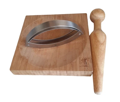 Zwilling J.A. Henckels Mincing Set Bamboo Herb Board Rocking Knife & Pestle 3 pc - Image 1 of 4