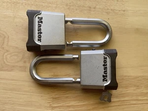 Set 2 Heavy Duty Outdoor Combination Lock, Resettable, 2 In. Shackle  - Picture 1 of 4