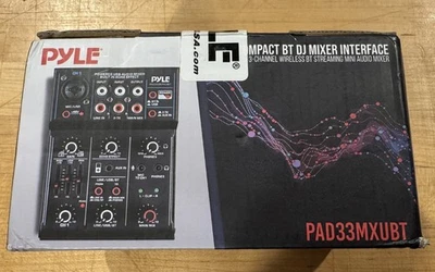 Pyle Professional Wireless DJ Audio Mixer 3-Channel Bluetooth DJ Controller - Image 1 of 4