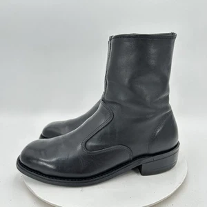 Botín Acme Hombres Talla 9D Cuero Negro Cremallera Lateral Resistente al Aceite Suela Vibram - Imagen 1 de 15