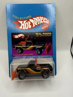 Tarjeta de prueba Hot Wheels 1982 Super Scraper/tipo proto Real Riders  Foto 1 de 4