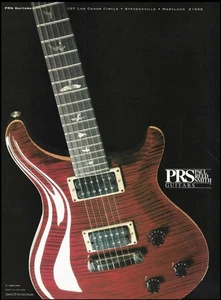 1995 PRS guitarra eléctrica anuncio 8 x 11 Paul Reed Smith guitarras impresión de anuncio - Imagen 1 de 3