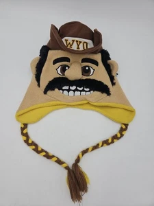 WYO ZooZatz Pistola Pete Vellón Forrado Tejido Sombrero Universidad Wyoming Vaqueros - Imagen 1 de 8