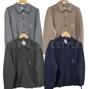 Cárdigan cuello camisa acanalado UNIQLO Milano S-4XL manga larga hombre 478550 nuevo con etiquetas - Imagen 1 de 16
