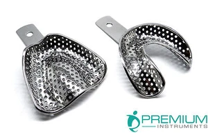 Instrumentos autoclavables superior inferior perforados bandejas grandes para impresión dental - Imagen 1 de 6
