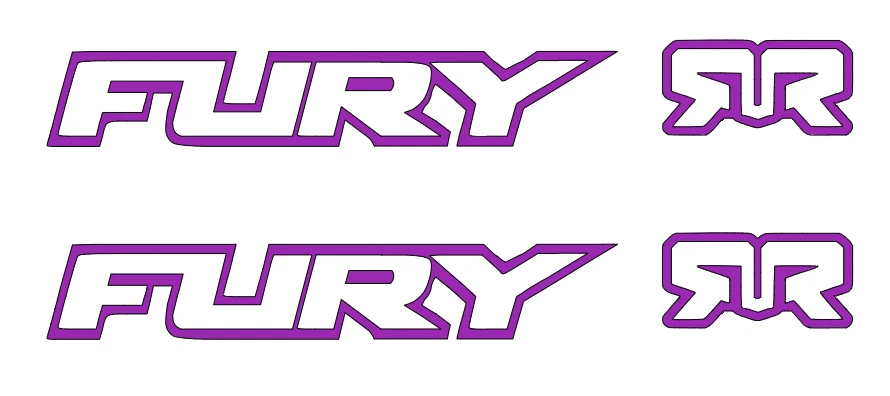 FURY   ARRMA    DIE-CUT    Decal   Sticker  ( 4 PCS )  RC Car  Truck  NEW - Image 1 of 1