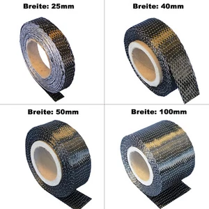 Unidirektional Carbongewebeband 340 g/m² | HP-U340C / 4 Breiten | Rohre Cfk Tank - Bild 1 von 1