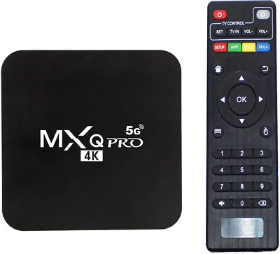 TV BOX DECODER SMART INTERNET WIFI PRO 8K RAM 4GB ROM 32GB ULTRA HD ANDROID MXQ - Immagine 1 di 4