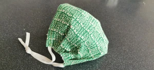 Wiederverwendbare Gesichtsmaske. 100% BIO Baumwolle. Plissee. Doppellagig. Kostenlose Lieferung - Bild 1 von 10