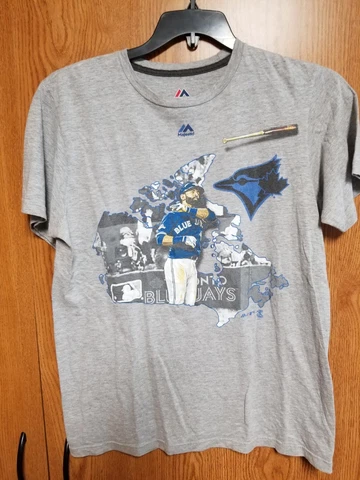 Jose Bautista Majestic Bat Flip T Shirt Medium Cover