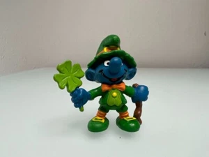 Figura de PVC vintage 1982 Good Luck Smurf 20176 - Imagen 1 de 6