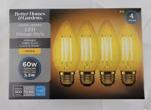 Better Homes & Gardens: LED Vintage Style - Medium Base Light Bulbs (Amber 60w) - Picture 1 of 2