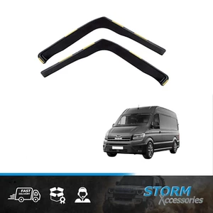 For Man TGE 2017 On STX Wind Deflectors 2pcs Set - Internal Fit in Dark Smoke - Picture 1 of 1