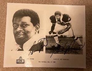 Gene Upshaw Double Autographed 8x10 Photo Pro Football HOFer Oakland Raiders - Picture 1 of 2