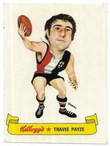 1973 Kellogg's Sticker / Decal Travis PAYNE St. Kilda - Bild 1 von 1