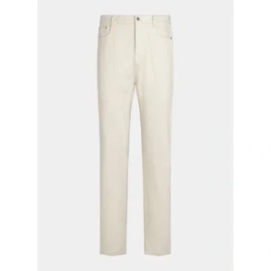 Neu mit Etikett Suitsupply weiße Selvedge Denim Slim Leg Jeans von Berto, Italien 34 x 32 199 $ - Bild 1 von 9
