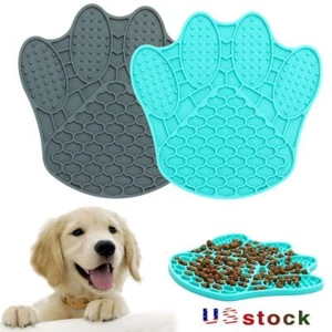 Pet Puppy Feeder Pad Home Slow Feeding Food Feeder Dog Licking Plates Dog Bowl - Picture 1 of 14