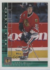 2001-02 ITG Be A Player Memorabilia Emerald Chicago Sun-Times Nov /10 Mark Bell