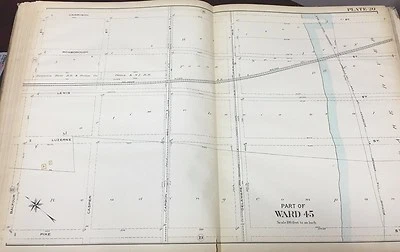 1910 ФИЛАДЕЛЬФИЯ PA ДЕЛАВЭР РЕКА RR МОСТ ЩУКА ST - HARRISON ST АТЛАС КАРТА  - Изображение 1 из 3