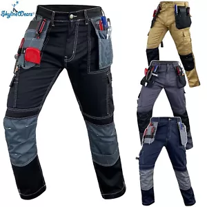 Herren Utility Arbeit Cordura Hose strapazierfähig Arbeitskleidung Bau Sicherheitshose - Bild 1 von 26