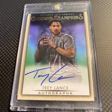 2021 Upper Deck Goodwin Champions Trey Lance Autograph #A-LA Great Conditon