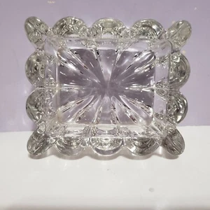 Clear Glass Rectangle Trinket Dish 4" × 1.75" × 3.25" - Picture 1 of 6