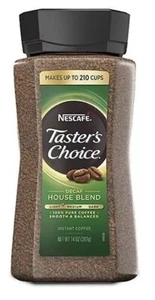Nescafe Taster's Choice caffè istantaneo decaffeinato miscela casa 14 oz - Foto 1 di 5