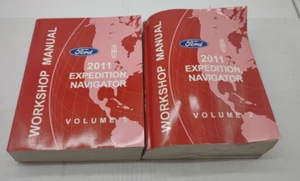 2011 Ford Expedition Navigator Factory Shop Service Repair Manual Book Set SKU5 - Picture 1 of 1