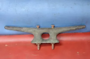 De colección 10" Bronce Latón Barco Amarre Taco Cuña Barco Muelle Gancho Marino Atar - Imagen 1 de 9