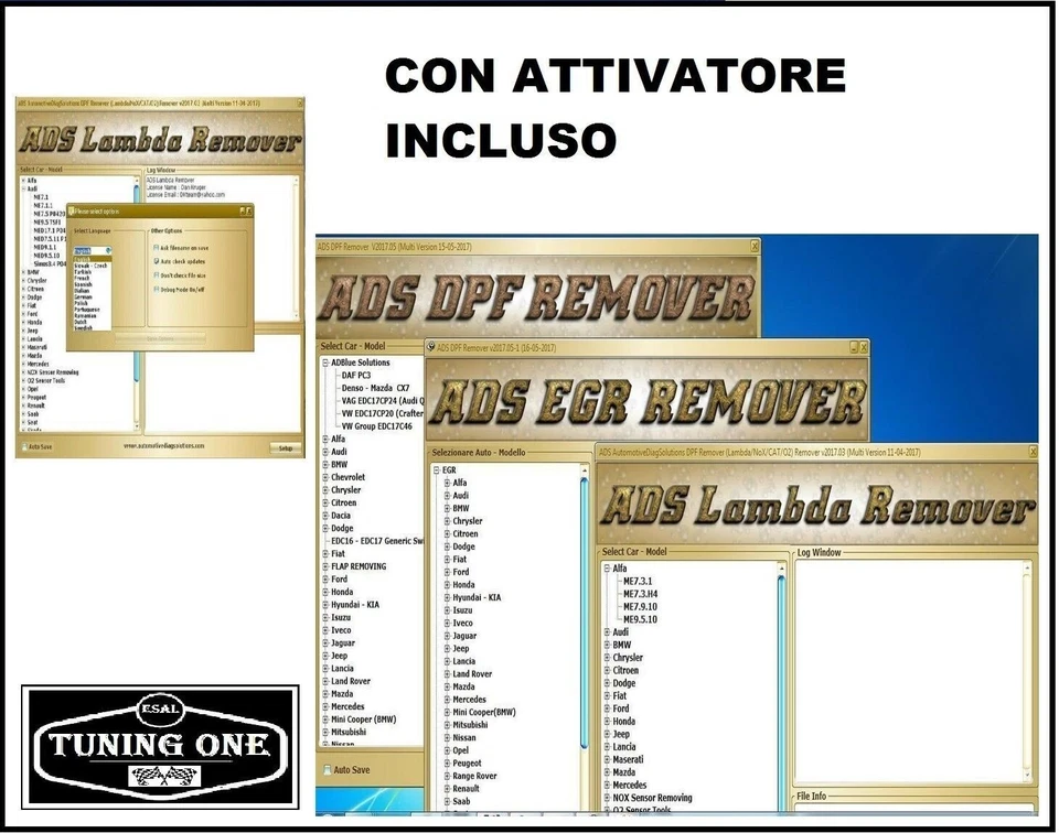 SW DPF EGR LAMBDA Adblue  Dtc Flap Hotstart P. Remover 2017 CON ATTIV.+VIDEO - Imagen 1 de 1