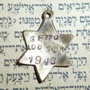 UNIQUE JEWISH HAND-MADE NECKLACE FROM 1943 - STAR OF DAVID, POLAND, OCCUPATION