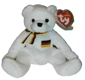 Ty Beanie Baby JURGEN the Bear (exclusivo europeo) 7,5"...NUEVO con etiquetas como nuevo - Imagen 1 de 2