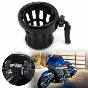 Handlebar Cup Holder Drink W/ Mesh Basket Mount Universal For Harley Motorcycle - Picture 1 of 9