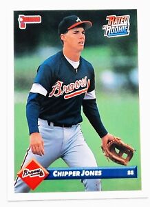 1993 CHIPPER JONES Atlanta Braves Donruss ROOKIE card #721. NM-M
