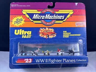 NIB 1988 Galoob Micro Machines Ultra Fast #23 WW II Fighter Planes Collection - Image 1 of 4