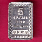 Silver Bar : WEIGHT:– 4.95 gm "RSZ" kalash 5gram Fine silver bar#LJ11