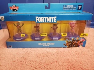 Fortnite Dance Squad 4 Pack Figures Rex Rust Lord Omega Cuddle Team Leader NIB - Picture 1 of 3