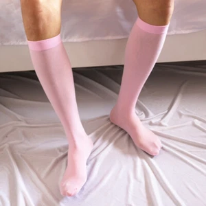Men Ultra-thin Seamless Sports Socks Knee High Breathable Long Football Stocking - Picture 1 of 29
