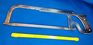 VINTAGE MILLERS FALLS NO 48 SAW W/ 10 STARRETT BRAND π BLADES - Picture 1 of 18
