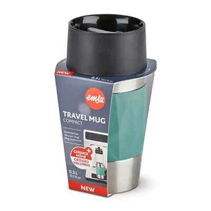 Emsa N21602 Travel Mug Compact Thermo-/Isolierbecher aus Edelstahl | 0,3 Liter | - Bild 1 von 4