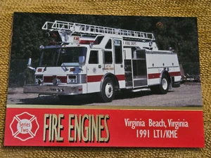 1993 Fire Engines Series 2 #168 Virginia Beach, Virginia 1991 LTI/KME - Picture 1 of 6