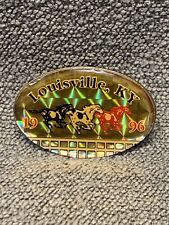 NEW Vintage Louisville 1996 Hologram Lapel Pin KG Horses Racing