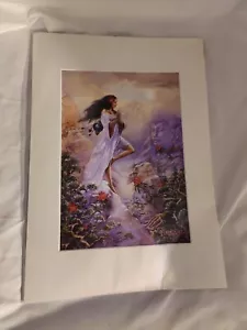 Grande 16,5 X 11,5" Estampado Artístico Montado BUDA DE LAS MONTAÑAS por Briar Imagus Art - Imagen 1 de 9