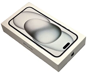 Leere Einzelhandelsverpackung Apple A2847 iPhone 15 Plus schwarz 256 GB einige Papiere EUC - Bild 1 von 12
