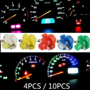 10x B8.4D T5 BX8.4D Car Motorcycle LED Gauge Speedo Dashboard Dash Light Bulbs - Picture 1 of 15