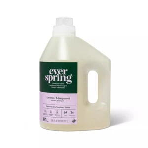 Lavender & Bergamot Liquid Laundry Detergent - 100 fl oz - Everspring™ - Picture 1 of 3